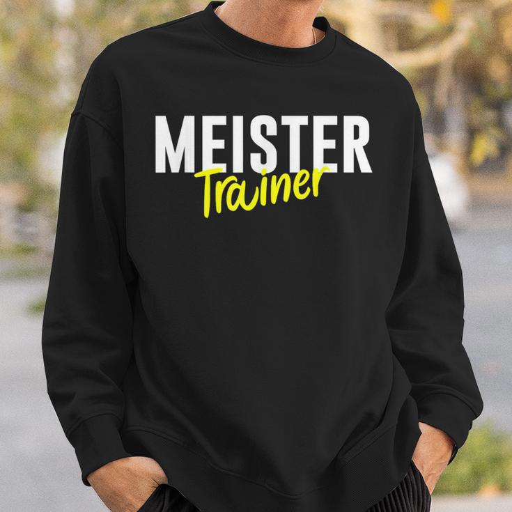 Meister Trainer Coach Football S Sweatshirt Geschenke für Ihn