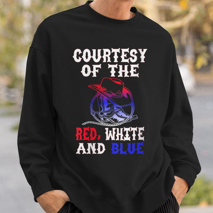 Men's Courtesy Red White And Blue Sweatshirt Gifts for Him