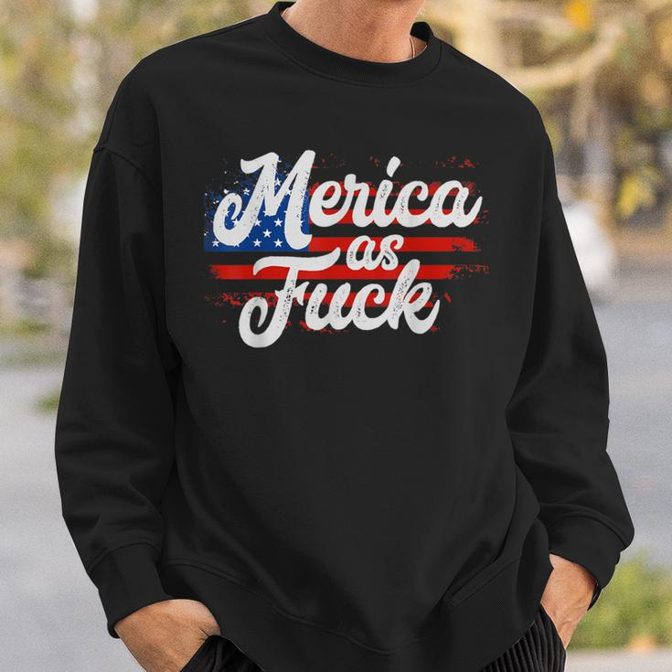 Merica 4Th Of July Usa Patriotic Af Sweatshirt Gifts for Him