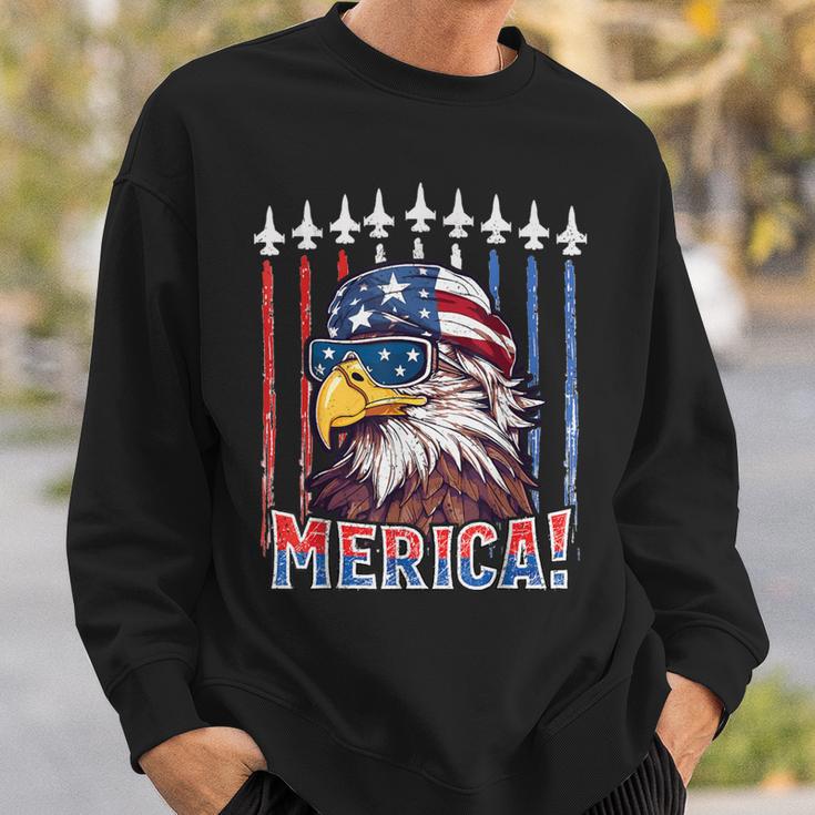 Merica Eagle 4Th Of July Patriotic Freedom Eagle Mullet Sweatshirt Gifts for Him