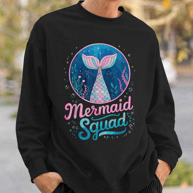 Mermaid Birthday Party Squad Of The Mermaid Sweatshirt Gifts for Him