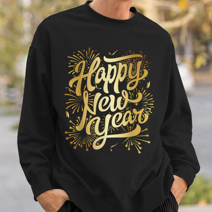 Merry Christmas Happy New Year New Years Eve Party Fireworks Sweatshirt Gifts for Him