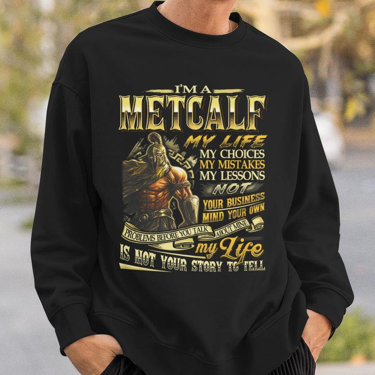 Metcalf Family Name Metcalf Last Name Team Sweatshirt Gifts for Him