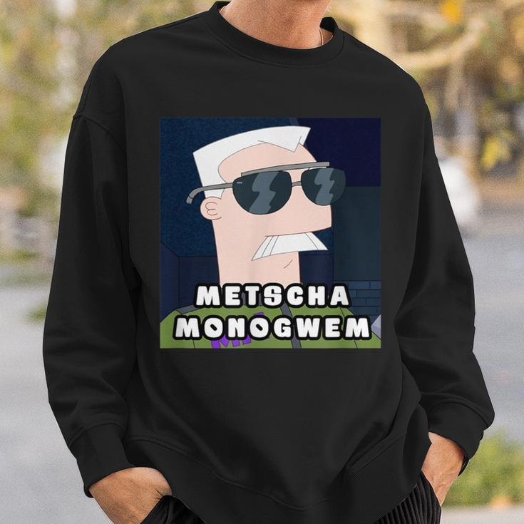 Metscha Monogwem Lustiges Meme Spaß Sweatshirt Geschenke für Ihn
