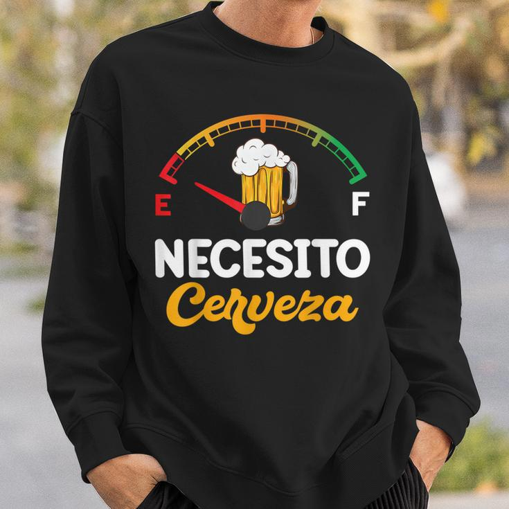 Mexican Beer Necesito Cerveza Sayings Sweatshirt Gifts for Him