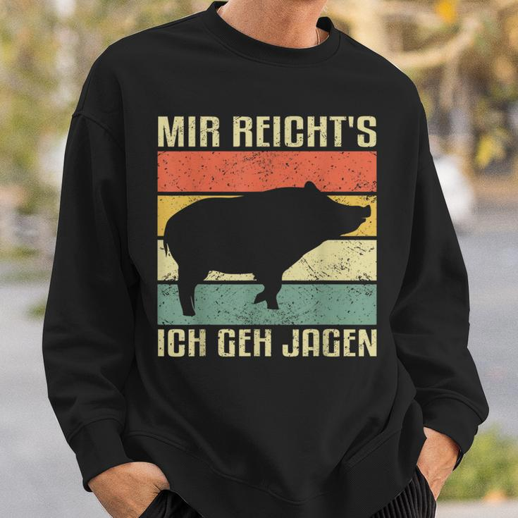 With Mir Reicht's Ich Geh Hagen Wild Boar Hunting Hunter S Sweatshirt Geschenke für Ihn
