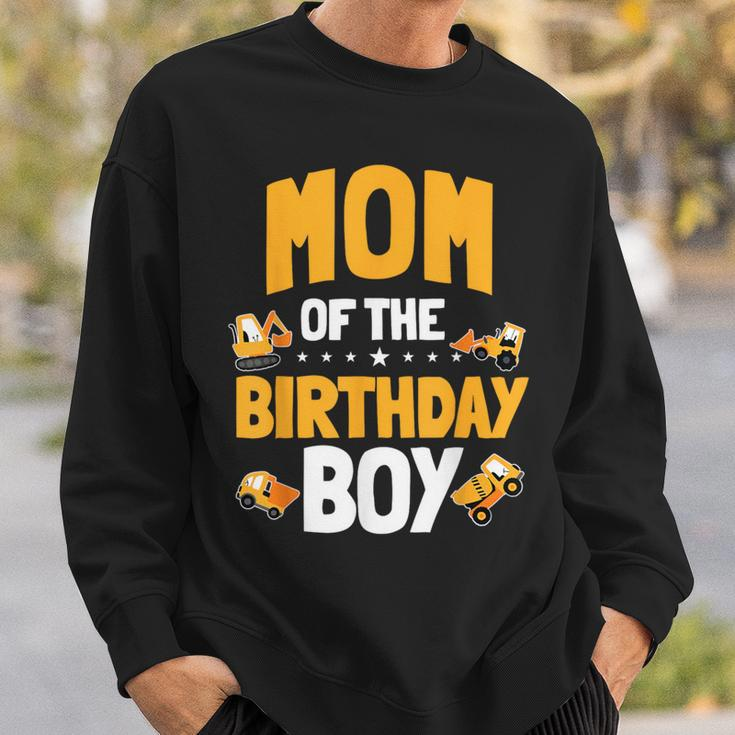 Mom Of The Birthday Boy Construction Worker Bday Party Sweatshirt Gifts for Him