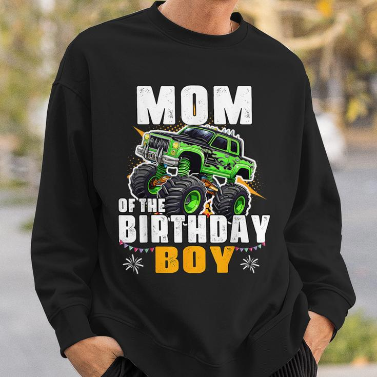 Mom Of The Birthday Boy Monster Truck Birthday Family Sweatshirt Gifts for Him