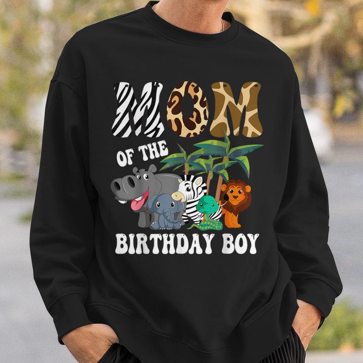 Mom Of The Birthday Boy Zoo Bday Safari Celebration Sweatshirt Gifts for Him