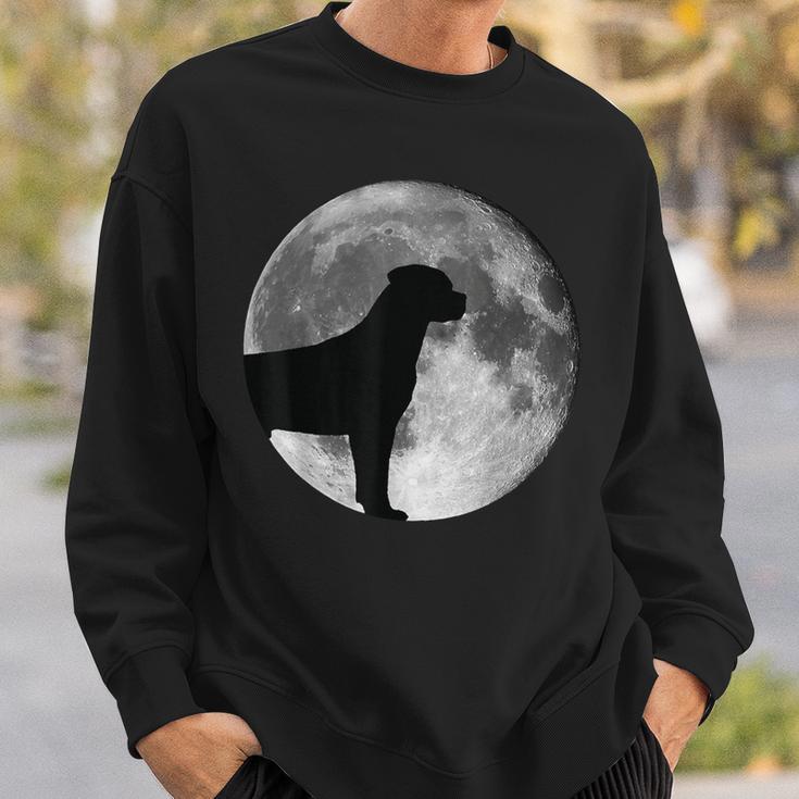 Mondlicht Labrador Silhouette Herren Sweatshirt, Hundeliebhaber Design Geschenke für Ihn