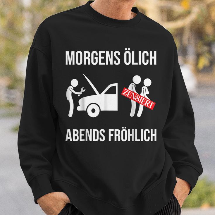 Morgens Ölich Abends Fröhlich Mechanic Mechatronics Sweatshirt Geschenke für Ihn