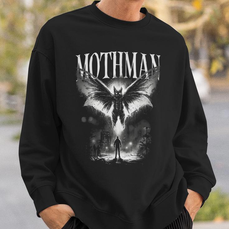 Mothman Cryptid Creature Death From Above Graphic Sweatshirt Gifts for Him