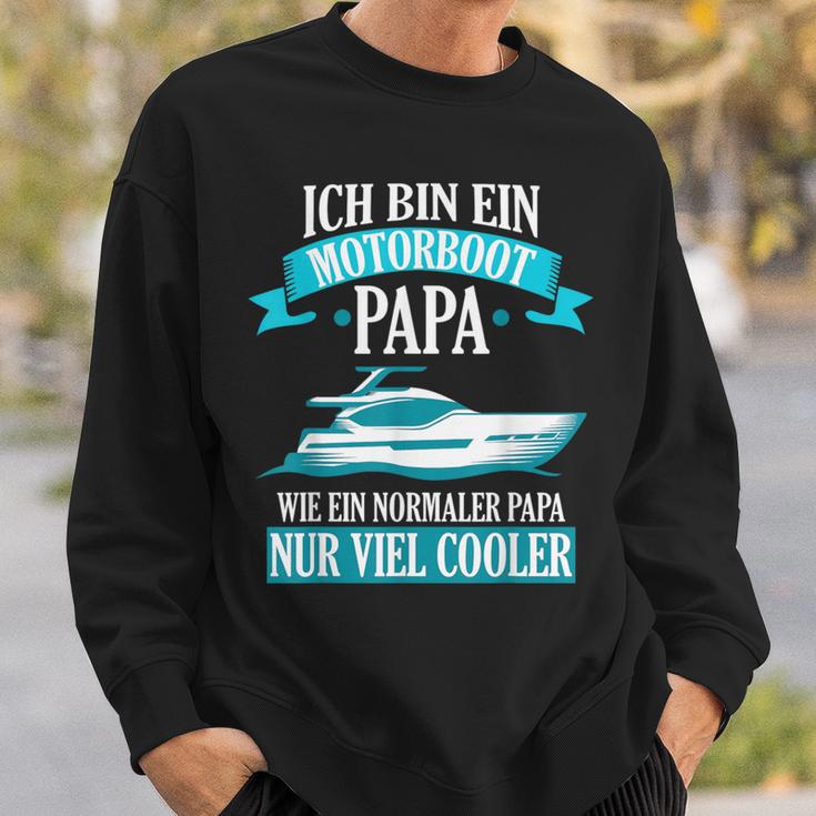 Motorboat Dad Boat Boat Boat Driver Sweatshirt Geschenke für Ihn