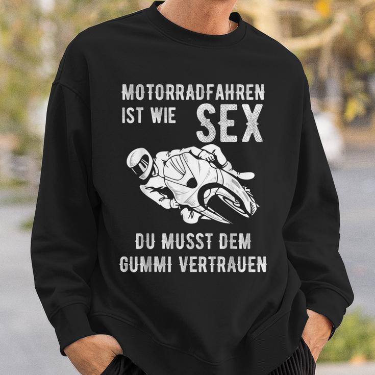 With Motorradfahren Ist Wie Sex Motif Sweatshirt Geschenke für Ihn