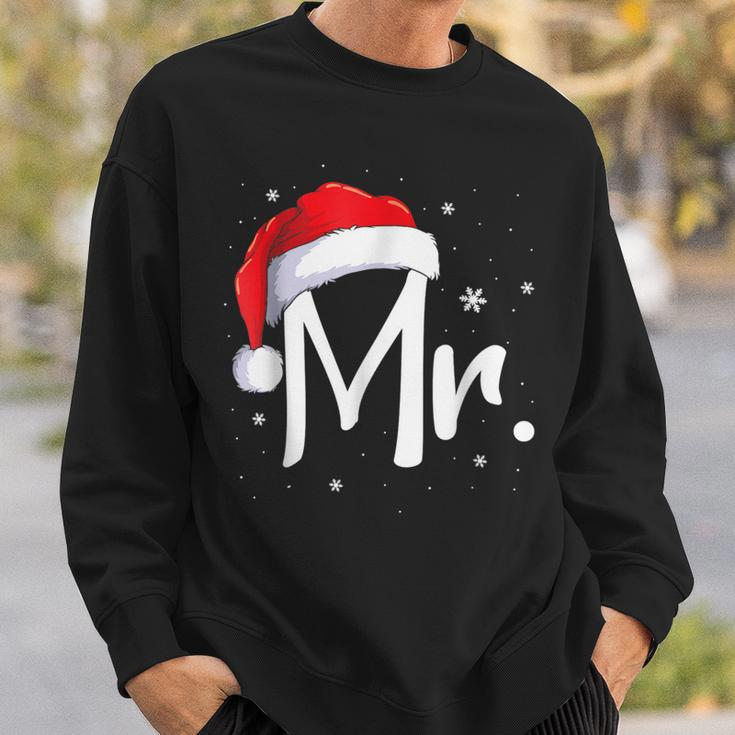 Mr And Mrs Claus Couples Matching Christmas Pajamas Santa Sweatshirt Gifts for Him