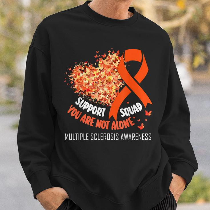 Multiple Sclerosis Ribbon Support Squad Ms Awareness Sweatshirt Gifts for Him