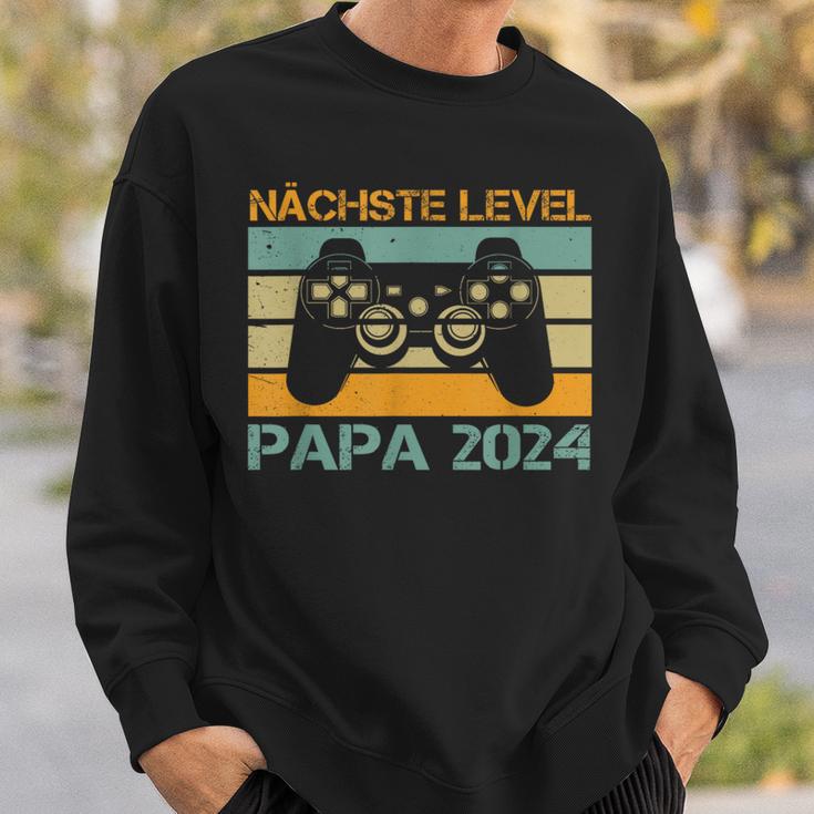 Nächstes Level Ich Werde Papa 2024 Ankündigung Gamer Sweatshirt Geschenke für Ihn