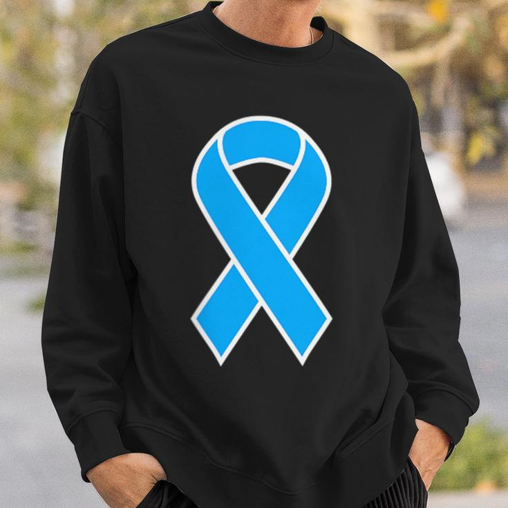 National Foster Care Month Blue Ribbon In Corner Sweatshirt Gifts for Him