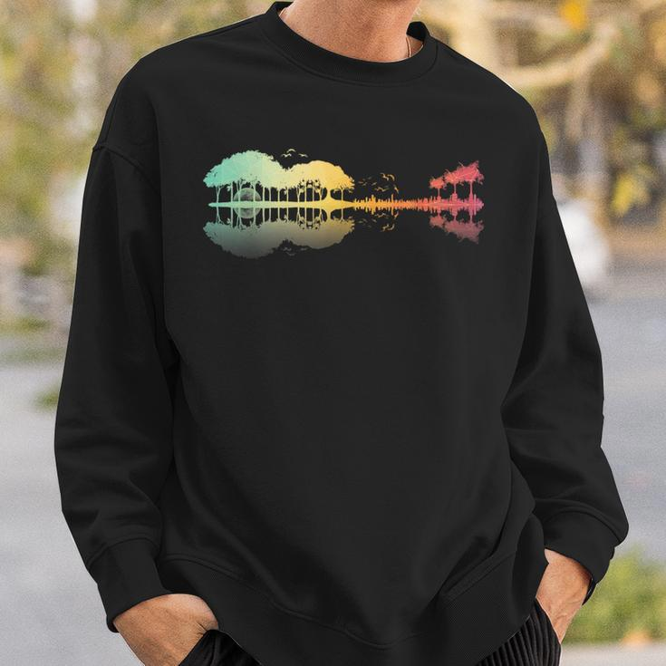 Nature Guitar Retro Style Sweatshirt Gifts for Him