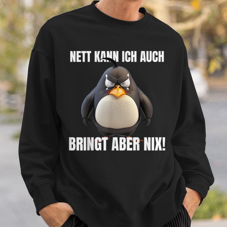 Nett Kann Ich Auch Bringt Aber Nix Penguin Montag Sweatshirt Geschenke für Ihn