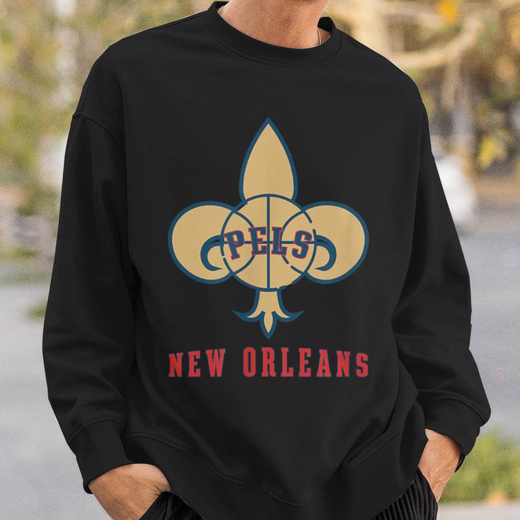 New Orleans Basketball Fleur De Lis Sweatshirt Gifts for Him