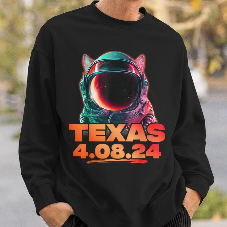 North America Total Solar Eclipse Dog Corgi 2024 Texas Usa Sweatshirt Gifts for Him