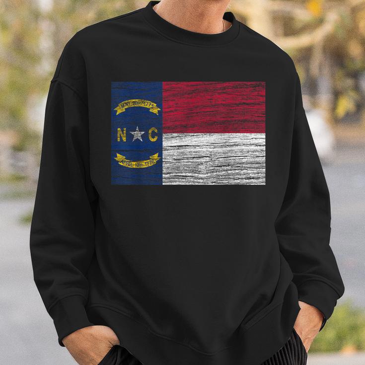 North Carolina State Flag Vintage Distressed Nc Sweatshirt Gifts for Him