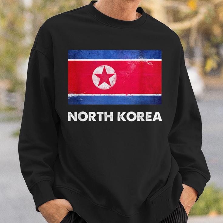 North Korean North Korea Flag Sweatshirt Gifts for Him