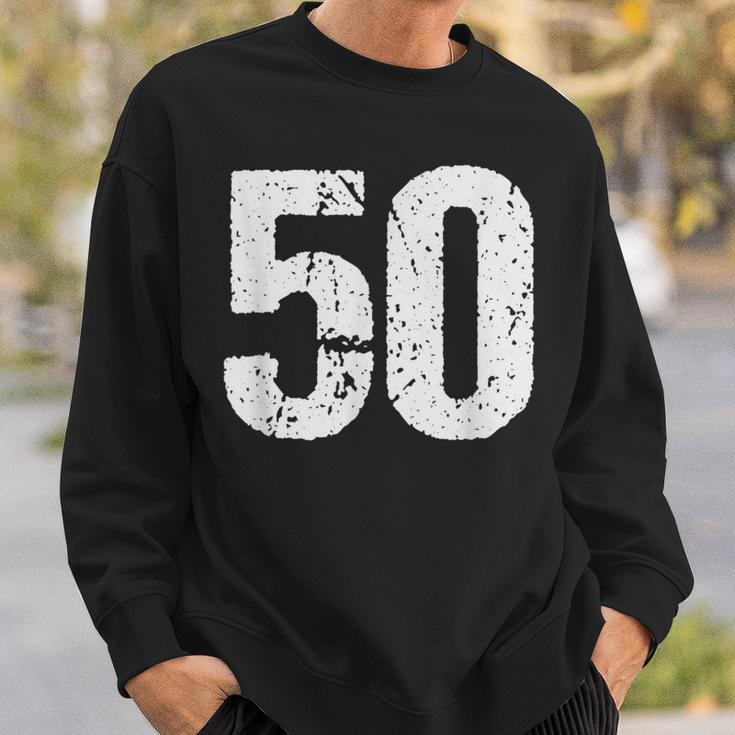 Number 50 Vintage 50Th Birthday Party 50 Years Old Sweatshirt Gifts for Him