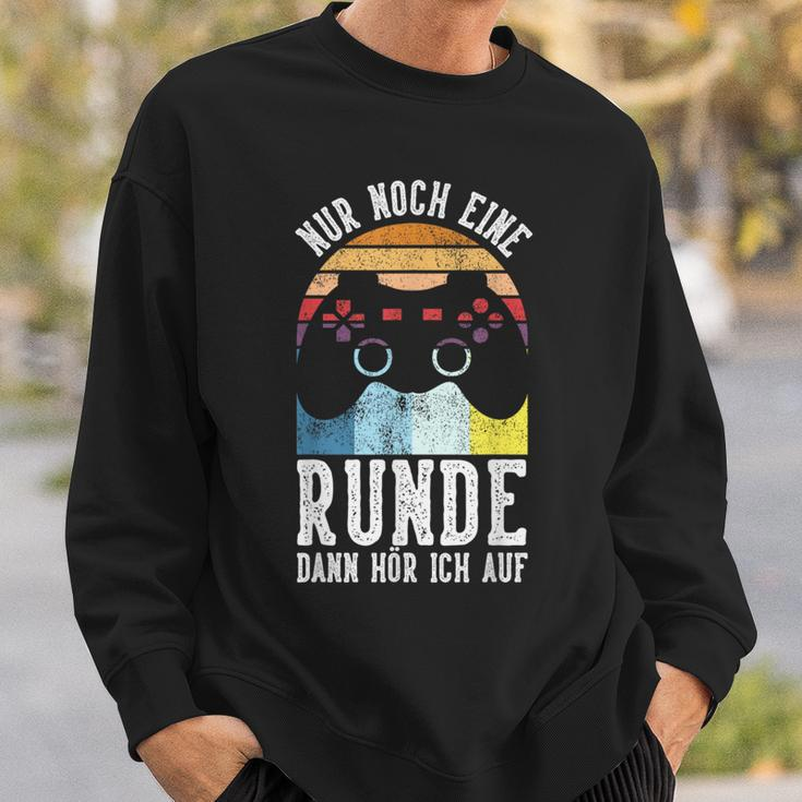 Nur Noch Eine Runde Dann Lustig Gamer Gamer Gamer German Sweatshirt Geschenke für Ihn