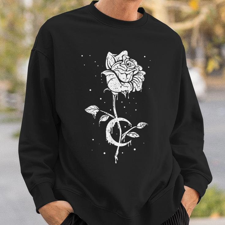 Occult Moon Rose Witchcraft The Witch Vintage Dark Magic Sweatshirt Gifts for Him