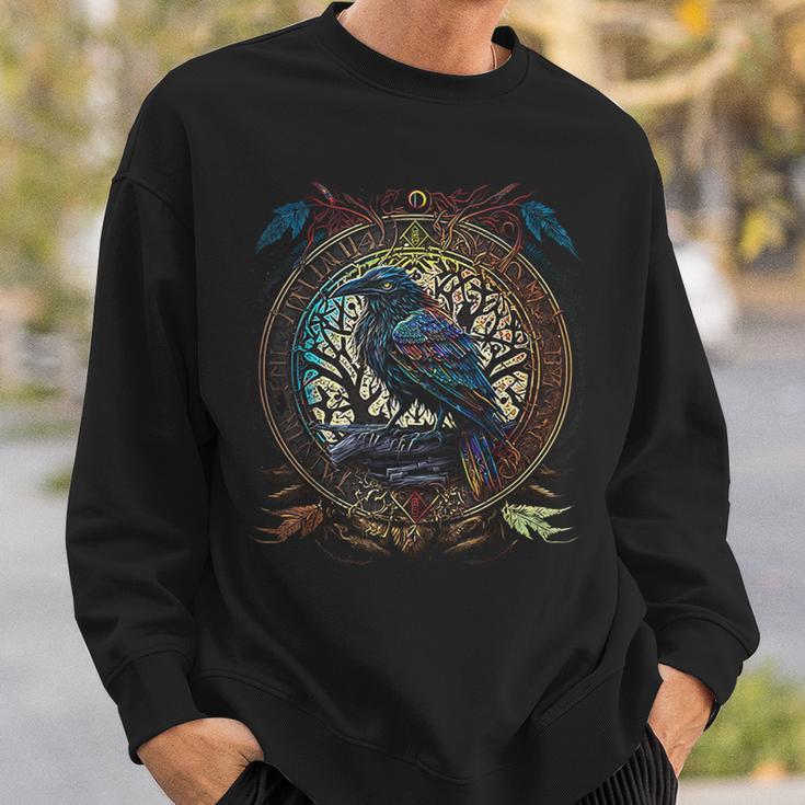 Odin's Raven Northman Valhalla Norse Mythology Sweatshirt Gifts for Him