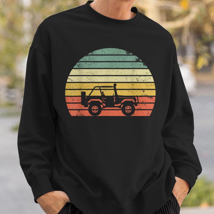 Off Road Vintage Retro Sunset Off Road 4X4 Sweatshirt Gifts for Him