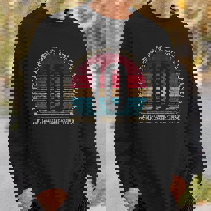 Official Double Digits 10 Year Old 10Th Birthday Sweatshirt Gifts for Him
