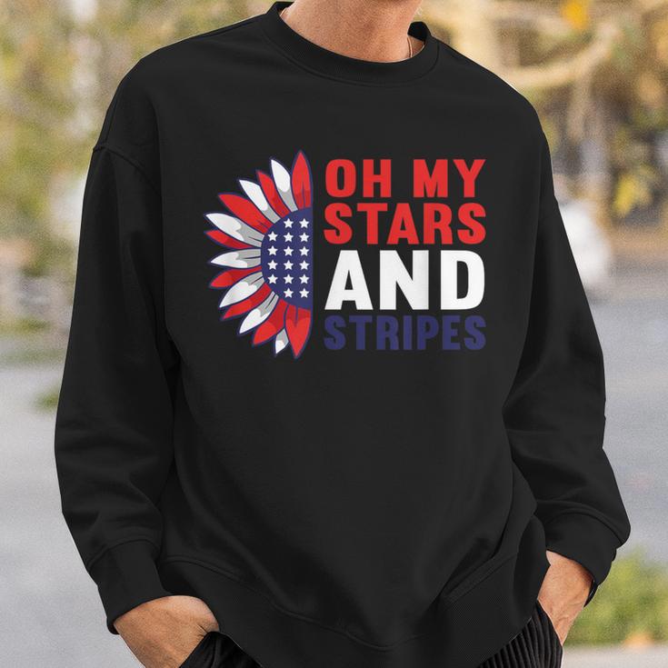 Oh My Stars And Stripes Usa Patriotic American 4Th Of July Sweatshirt Gifts for Him