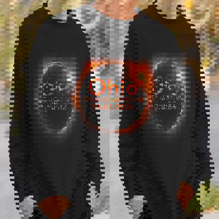 Ohio Total Solar Eclipse April 8 2024 Ohio Solar Eclipse Sweatshirt Gifts for Him