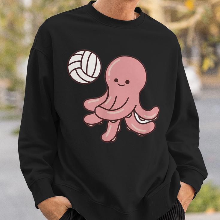 Oktopusolleyball Spieler Ballsportarten Sweatshirt Geschenke für Ihn