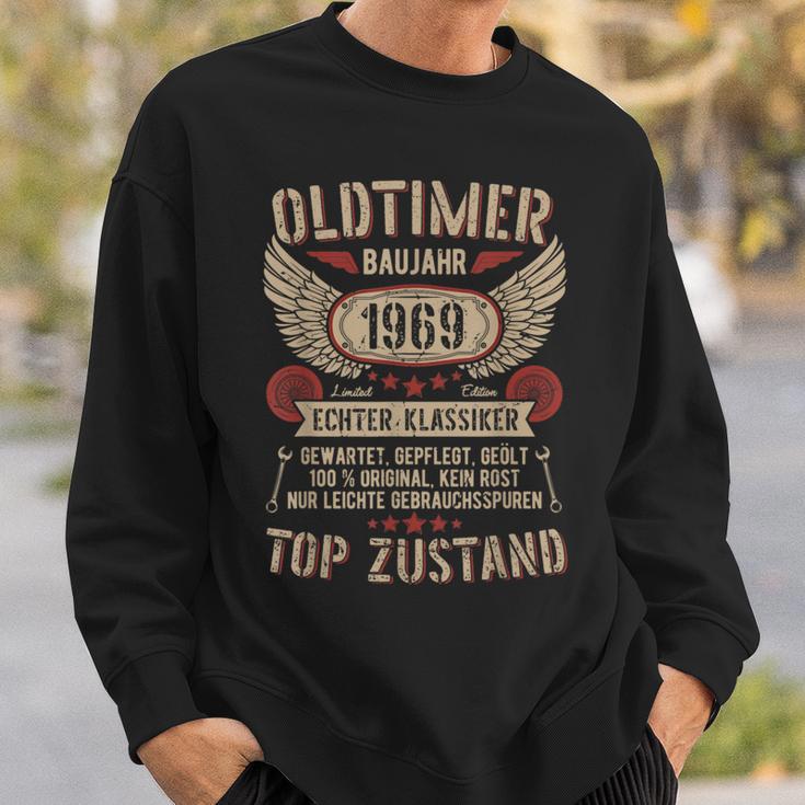 Oldtimer Baujahr 1969 Geboren Vintage Birthday Retro Black S Sweatshirt Geschenke für Ihn