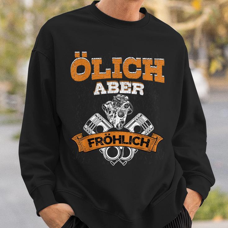 Ölich Aber Fröhlich Mechaniker Schrauber Mechatroniker Sweatshirt Geschenke für Ihn