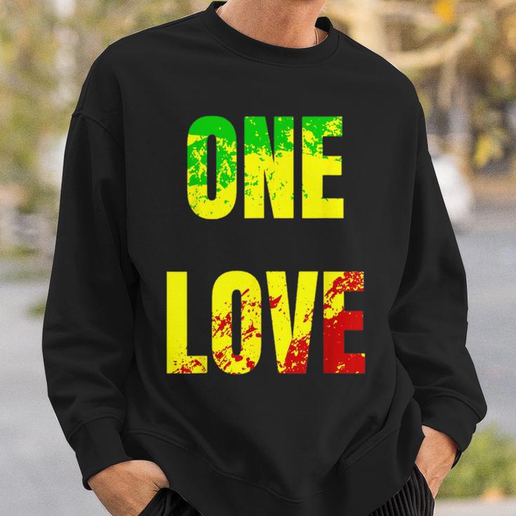 One Love Rastafari Colors For Peace & Reggae Lover Sweatshirt Gifts for Him