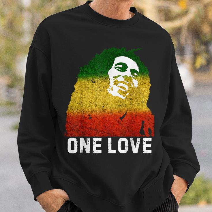 One Reggae Love Reggae Music Rastafarian Jamaica Rock Roots Sweatshirt Gifts for Him