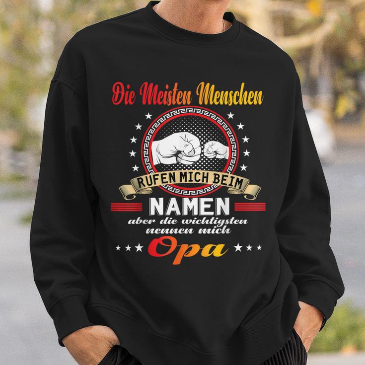 Opa Atertag Papa Stolzer Grossvater Geschenk Sweatshirt Geschenke für Ihn