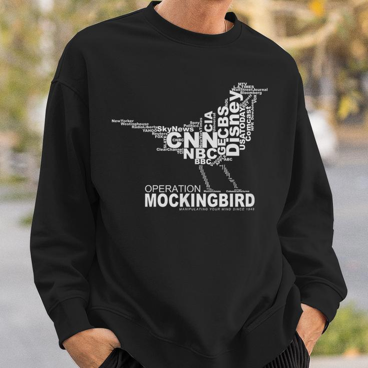 Operation Mockingbird Media Word Cloud Sweatshirt Gifts for Him