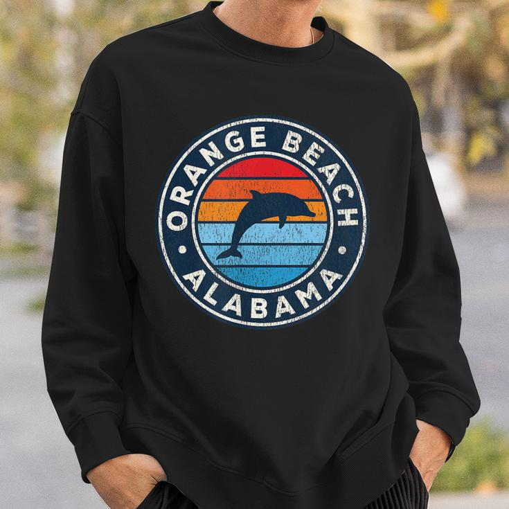 Orange Beach Alabama Al Vintage Dolphin Retro 70S Sweatshirt Gifts for Him
