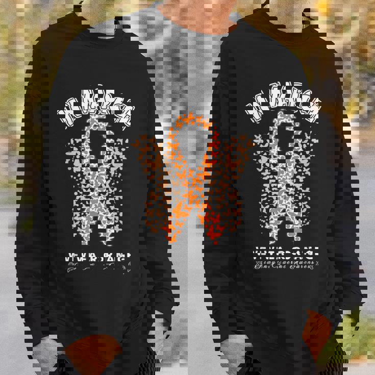 Orange Ribbon Resist The Storm Kidney Cancer Awareness Sweatshirt Gifts for Him