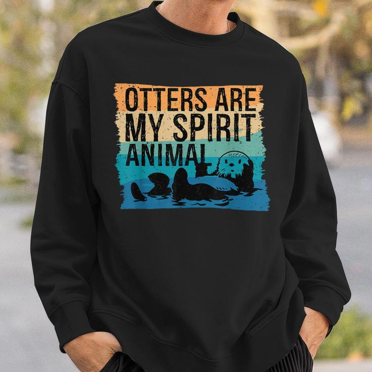 Otter Lover Otter Spirit Animal Otter Otter Sweatshirt Gifts for Him