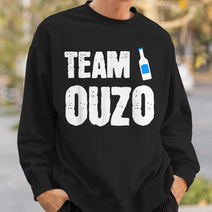 Ouzo Greece Alcohol Schnapps Sweatshirt Geschenke für Ihn