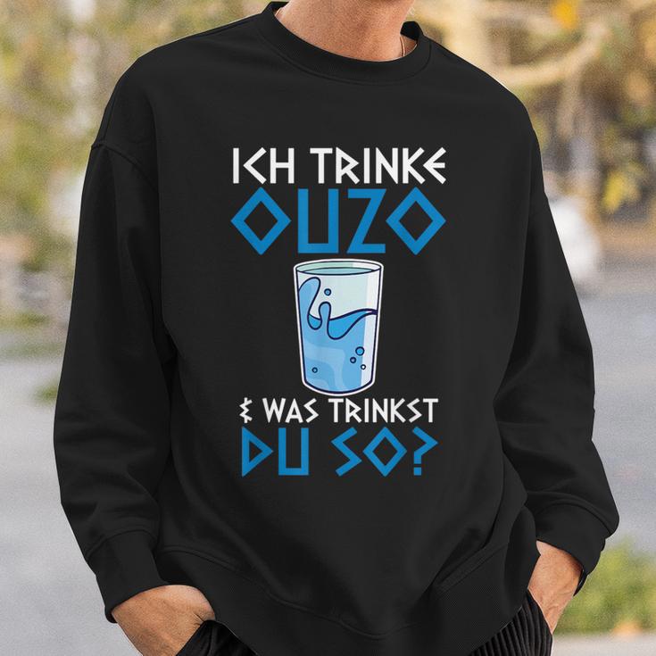 Ouzo Trinker Sweatshirt - Lustiges Griechenland Motiv für Griechen Geschenke für Ihn