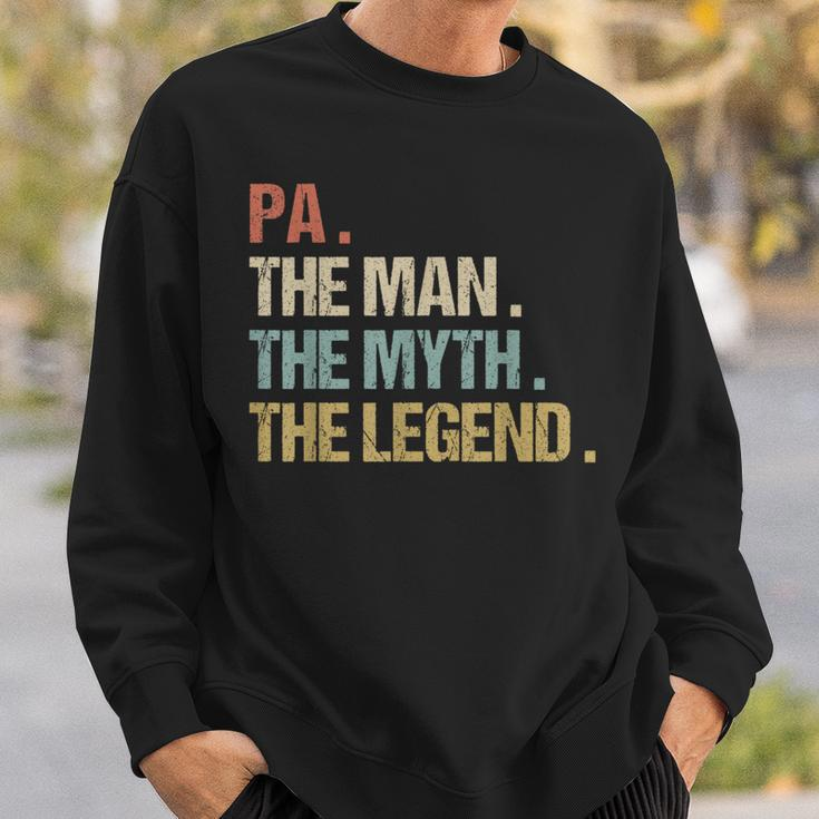 Pa The Man Myth Legend Father Dad Christmas Sweatshirt Gifts for Him