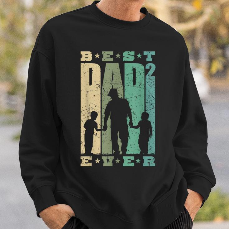 Papa 2 Söhne Dad Hoch 2 Zweifach Father S Sweatshirt Geschenke für Ihn